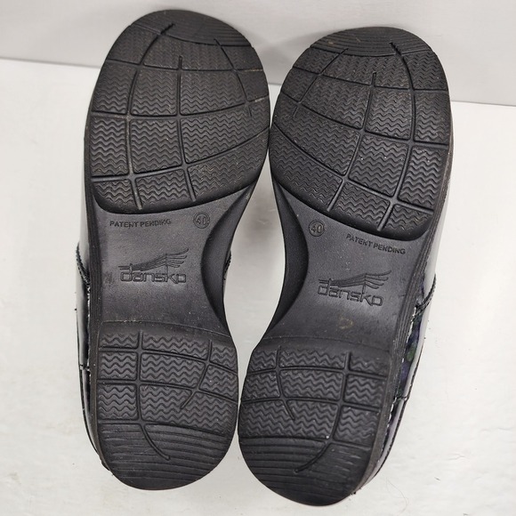 Dansko LT Pro Clogs Size 40 US 9.5-10 Patent Leather Comfort Nursing Slip On - Picture 8 of 11